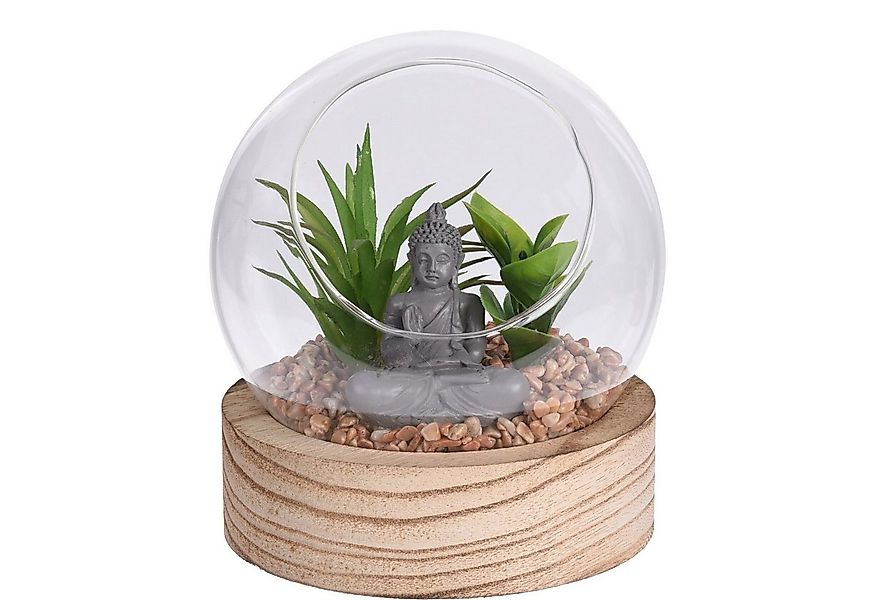 Kunstblume Dekopflanze in Glaskugel, HTI-Living, Höhe 12.5 cm, Kunstblume m günstig online kaufen
