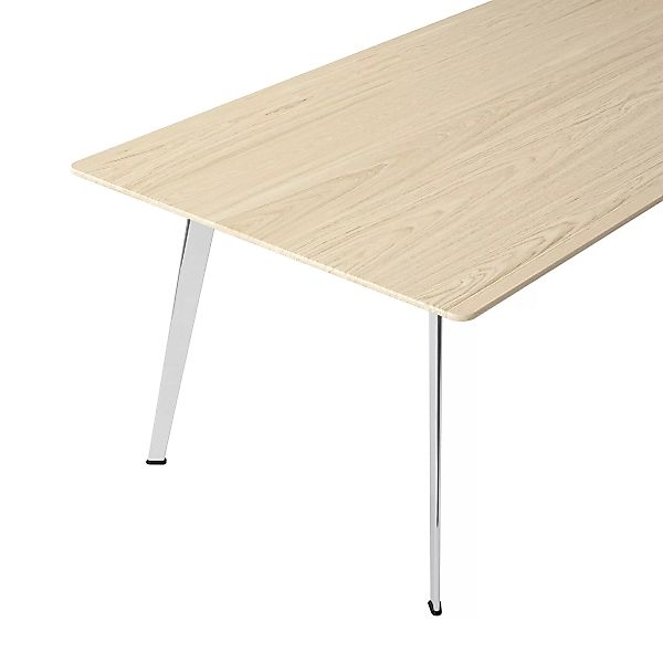 Montana - JW Tisch 120x240cm - eiche/Tischplatte Massivholz/Gestell alumini günstig online kaufen