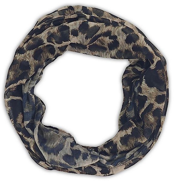 styleBREAKER Loop Loop Schal mit Leoparden Muster, (1-St) günstig online kaufen