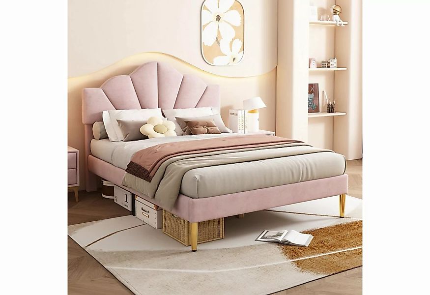 REDOM Polsterbett muschelartiges Bett (140 X 200 CM Ohne Matratze), Höhenve günstig online kaufen