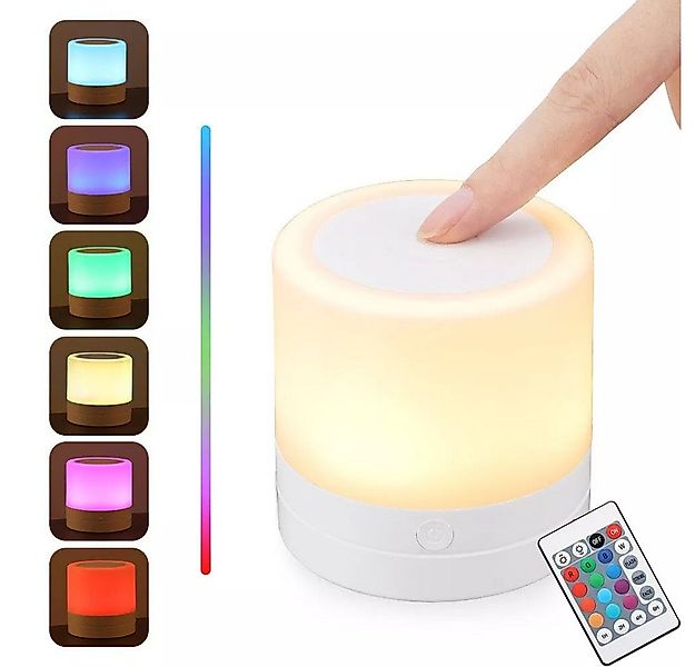 VIVIHEYDAY Nachttischlampe Touch Dimmbar,LED Nachtlicht Baby, RGB Tischlamp günstig online kaufen