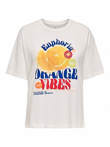 ONLY Kurzarmshirt "ONLBOLETTE LIFE S/S TOP BOX CC JRS" mit auffälligem Prin günstig online kaufen