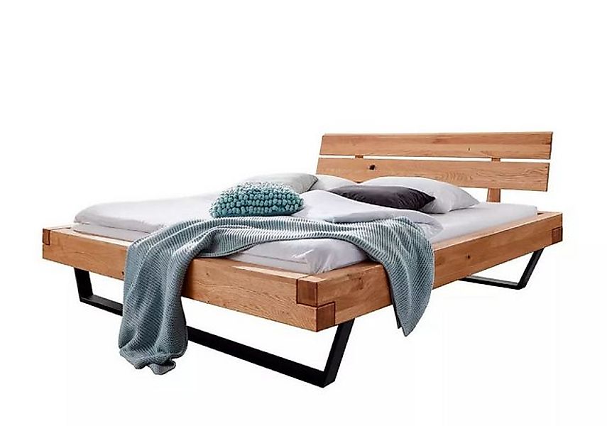 Main Möbel Massivholzbett Doppelbett 'Mia' 180x200cm Wildeiche geölt günstig online kaufen