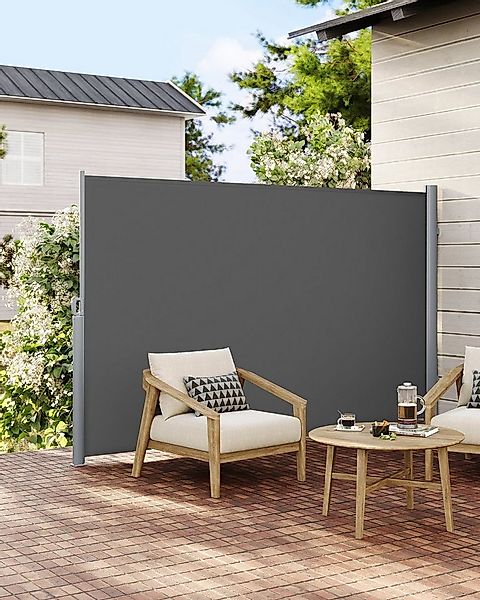 SONGMICS Seitenarmmarkise Alu Sichtschutz (inkl. Zubehörpaket & Anleitung) günstig online kaufen