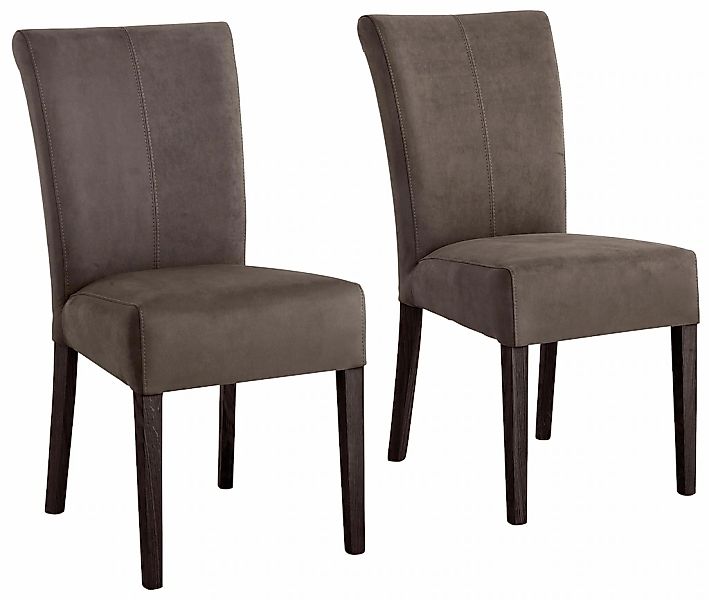 Home affaire Esszimmerstuhl "Queen" (Set) 2 Luxus-Microfaser Beine aus mass günstig online kaufen