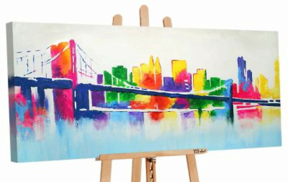 YS-Art™ "Gemälde Acryl ""Avantgarde"" handgemalt auf Leinwand 115x50 cm" bu günstig online kaufen