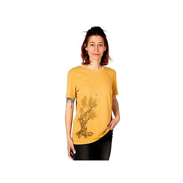 Life-Tree T-Shirt Rundhals T-Shirt ’für Damen in gelb’ (1-tlg., keine Angab günstig online kaufen