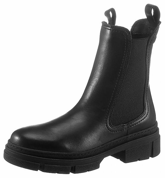 Tamaris Schnürstiefelette, Blockabsatz, Schnürboots mit trendiger Prägung günstig online kaufen