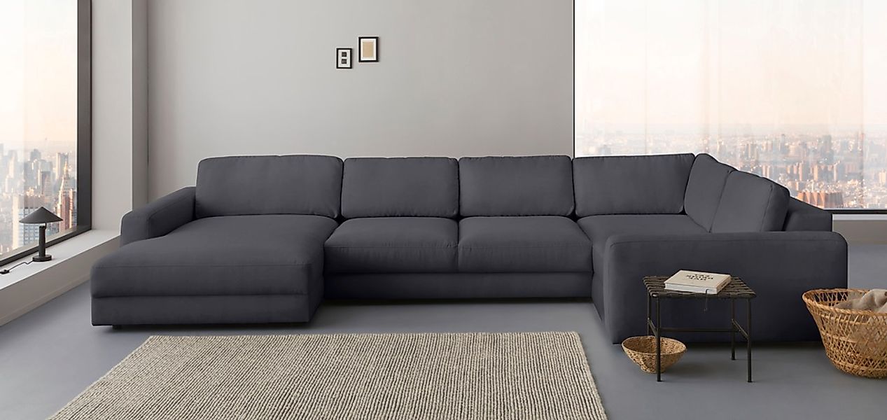 Home affaire Wohnlandschaft "Bloomfield, Mega Polsterprogramm, Breite 405cm günstig online kaufen