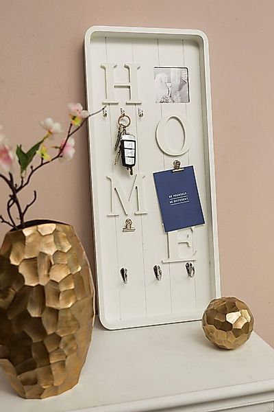 Myflair Möbel & Accessoires Memoboard Valerina, weiß, Schlüsselbrett, mit K günstig online kaufen