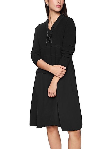 Marc Cain Midikleid Check it Up Premium Damenmode sportiv, mit Kordelzug, V günstig online kaufen