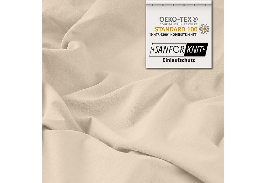 STUDIO Spannbettlaken Basic, viele Größen, 100% gekämmte Baumwolle, Jersey, günstig online kaufen