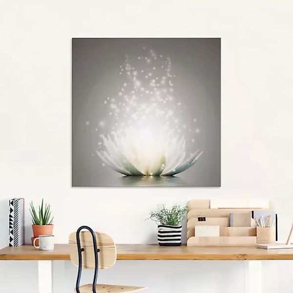 Artland Glasbild "Magie der Lotus-Blume", Blumen, (1 St.), in verschiedenen günstig online kaufen