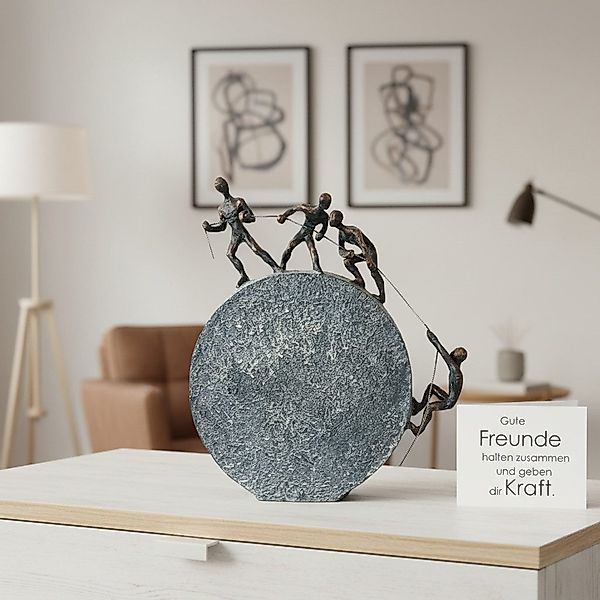 GILDE Dekoobjekt Skulptur Teamgeist Freunde Ziehen günstig online kaufen
