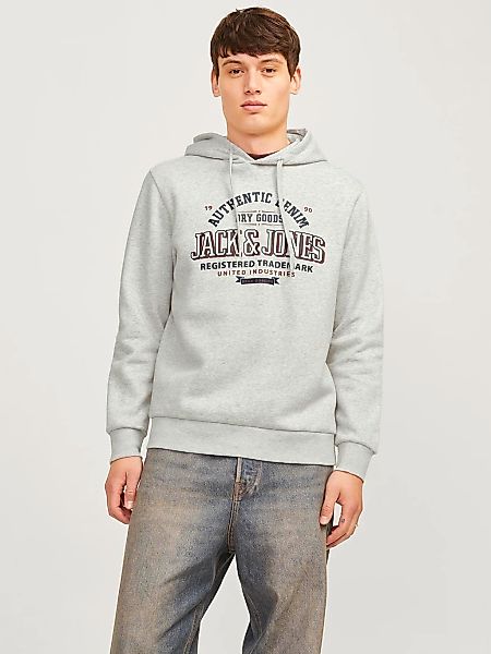 Jack & Jones "JJELOGO SWEAT HOOD 2 COL 24/25 NOOS", mit Logo Print günstig online kaufen