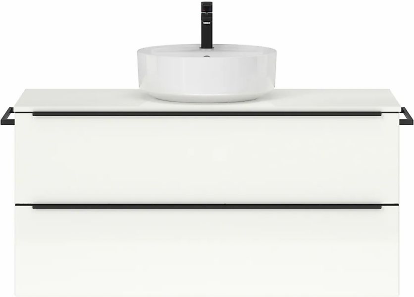nobilia Badmöbel-Set, (1 St., vormontiert, mit Soft-Close), Hochglanz Front günstig online kaufen