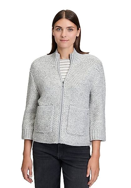 Betty&Co Strickjacke Damen Strick-Cardigan mit Reißverschluss (1-tlg) günstig online kaufen