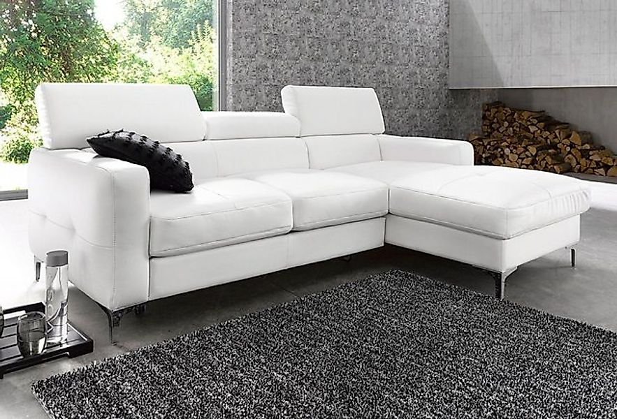 COTTA Ecksofa "Sammy L-Form", mit Kopfteilverstellung, wahlweise mit Bettfu günstig online kaufen