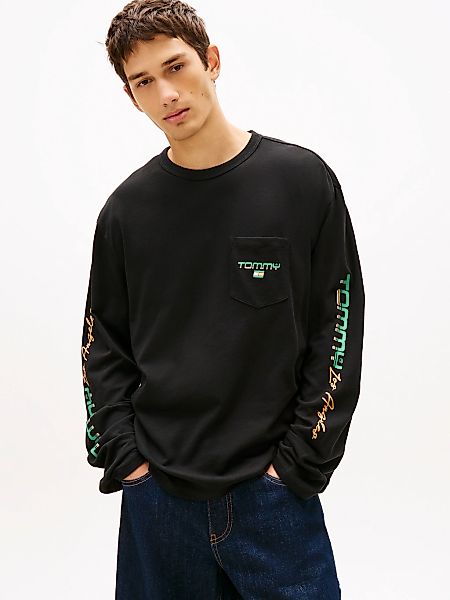 Tommy Jeans Langarmshirt RELAXED FIT mit Print günstig online kaufen