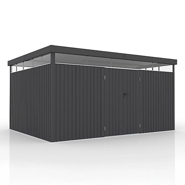 Juskys Gerätehaus Luzern XL 12 m² Anthrazit günstig online kaufen