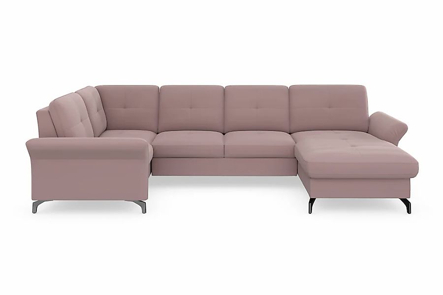 Home affaire Wohnlandschaft "Calando U-Form" wahlweise mit Bettfunktion, Be günstig online kaufen