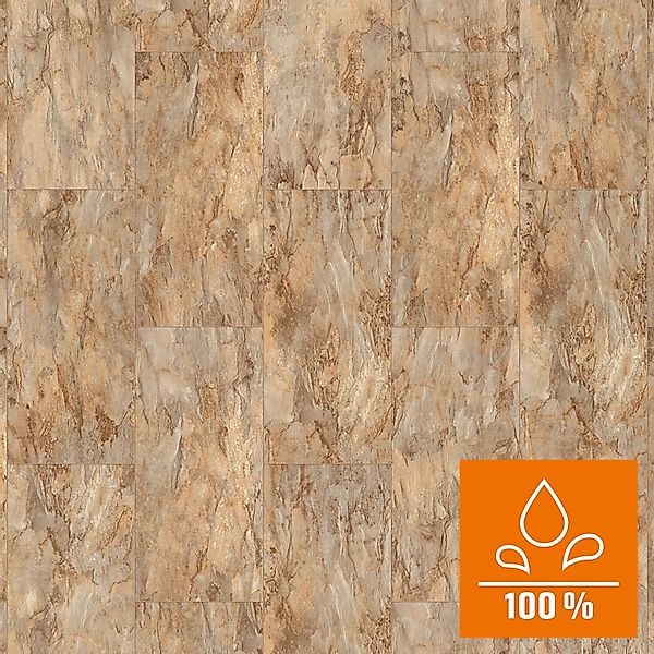 Classen Laminatboden Wasserresistent Buntschiefer Stein-Optik Fliese Stein günstig online kaufen