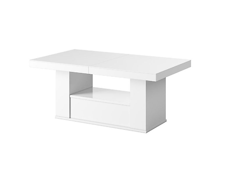 designimpex Couchtisch HM-111 Weiß Hochglanz Schublade günstig online kaufen
