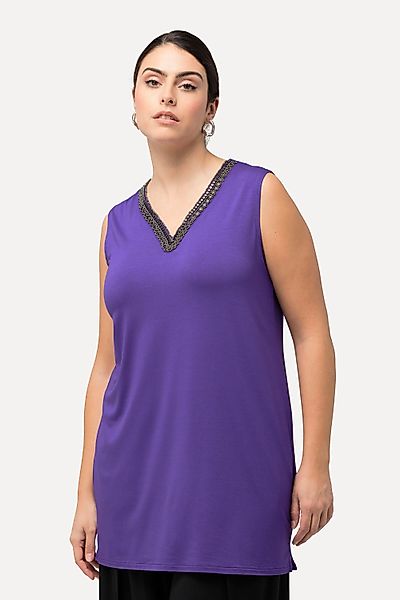 Ulla Popken Longtop Top Perlen A-Linie günstig online kaufen