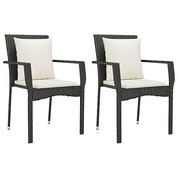 vidaXL Gartenlounge-Set Gartenstühle mit Kissen 2 günstig online kaufen