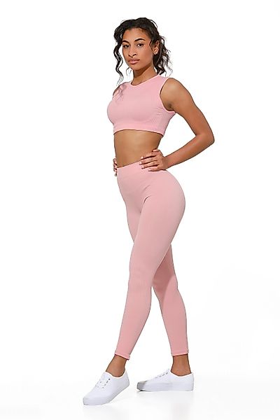 Yenita® Sporthose "Ribbed Collection" mit hohem günstig online kaufen