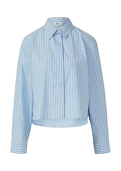 s.Oliver Langarmbluse - gestreifte Langarmbluse im Boxy Fit günstig online kaufen