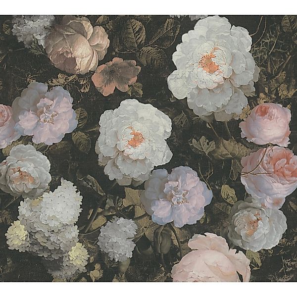Bricoflor Blumen Tapete für Schlaf und Wohnzimmer Vintage Vliestapete mit P günstig online kaufen