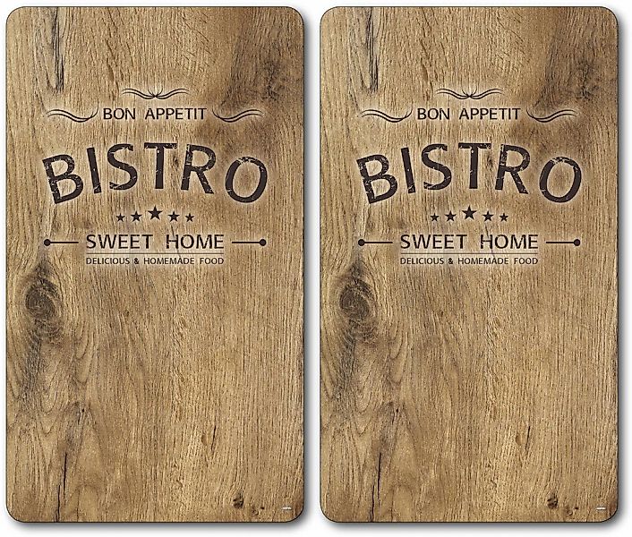 KESPER Schneide- und Abdeckplatte "Bistro", (Set, 2 tlg.), Mit 6 Elastikfüß günstig online kaufen