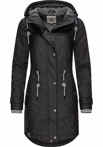 PEAK TIME Regenjacke "L60042" mitKapuze stylisch taillierter Regenmantel fü günstig online kaufen