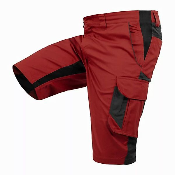 Qualitex Workwear Arbeitsshorts Shorts "iND" red dahlia/phantom, Gr. 58 günstig online kaufen