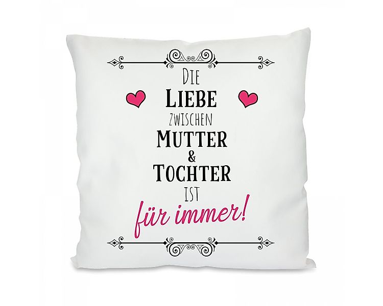 Herzbotschaft Dekokissen Kissen mit einseitigem Motiv Die Liebe zwischen Mu günstig online kaufen
