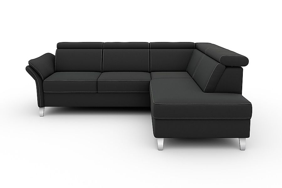 sit&more Ecksofa »Vincenzo L-Form«, inklusive Kopfteilverstellung, wahlweis günstig online kaufen