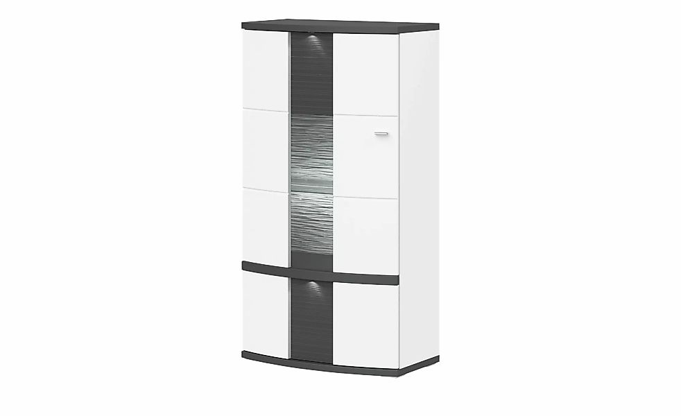 uno Highboard   Gabbro ¦ weiß ¦ Maße (cm): B: 75 H: 142 T: 42 Kommoden & Si günstig online kaufen