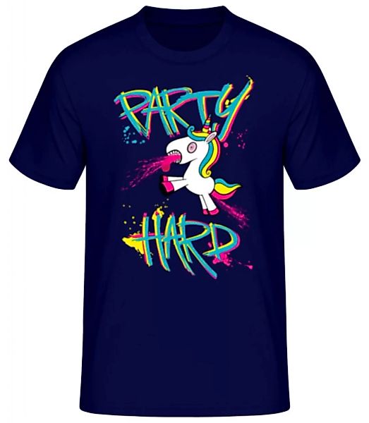 Party Hard Einhorn · Männer Basic T-Shirt günstig online kaufen