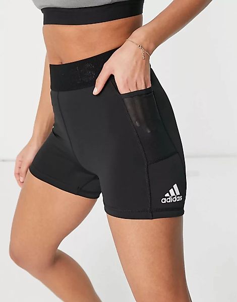 adidas – Training Techfit 3 – Shorts in Schwarz günstig online kaufen