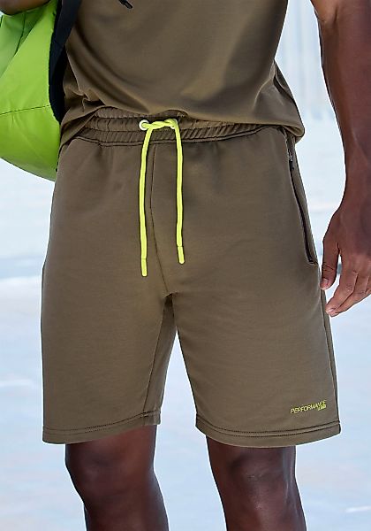 Le Jogger Performance Funktionsshorts Perfomance Shorts mit Kontrast-Kordel günstig online kaufen