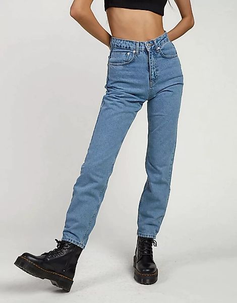 The Ragged Priest – Mom-Jeans in heller Denim-Waschung-Blau günstig online kaufen