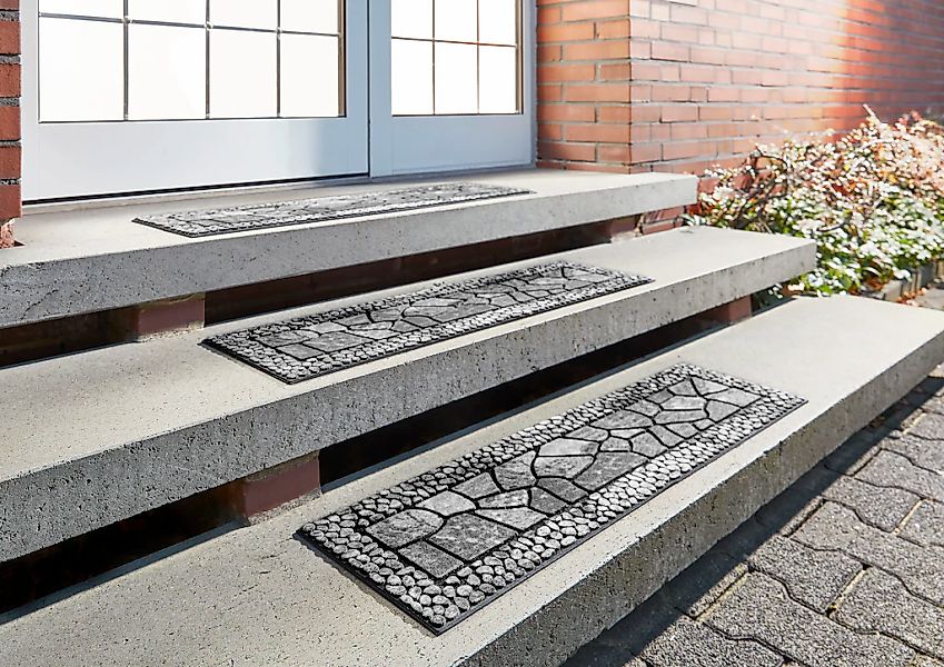 Andiamo Stufenmatte "Outdoor, 2er Set" rechteckig 6 mm Höhe Outdoor-Stufenm günstig online kaufen