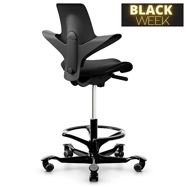 HAG CAPISCO PULS 8020 | Stehhilfe mit Fußring | Stoff Cura | Black Edition günstig online kaufen