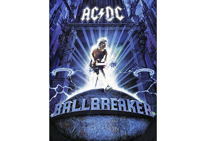 Wohndecke AC/DC Ballbreaker 150x200 cm weich und kuschelig Coral Fleecedeck günstig online kaufen