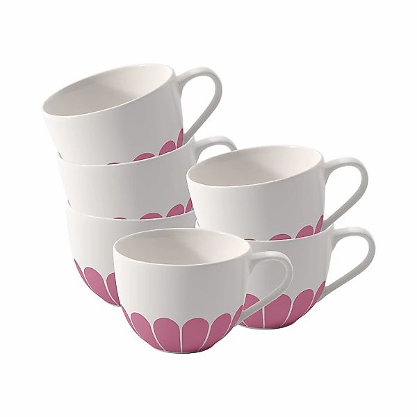 Villeroy & Boch Tasse "Kaffeetassen Fleur Couleur 160 ml 6er Set" Spülmasch günstig online kaufen