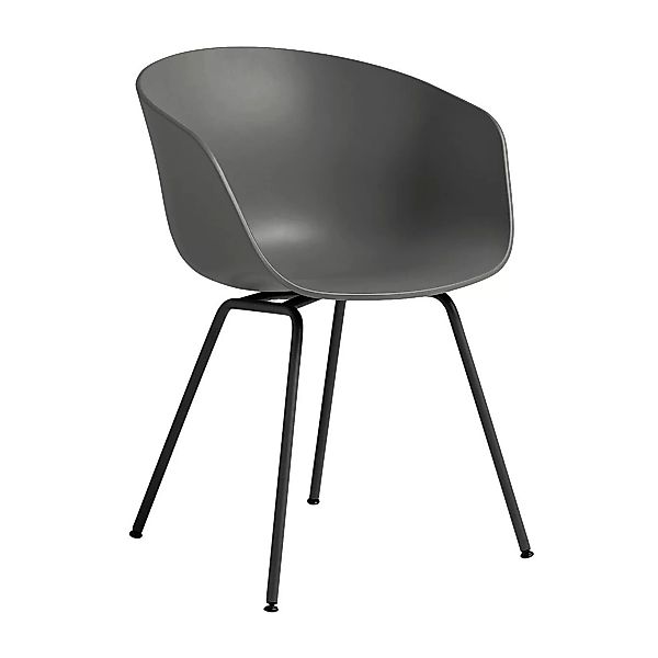 HAY - AAC 26 Armlehnstuhl Gestell Stahl schwarz - grau/Sitzschale Polypropy günstig online kaufen