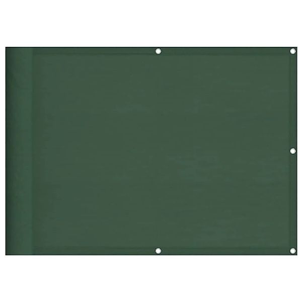 vidaXL Balkon-Sichtschutz Dunkelgrün 75x800 cm 100 % Polyester-Oxford 40002 günstig online kaufen