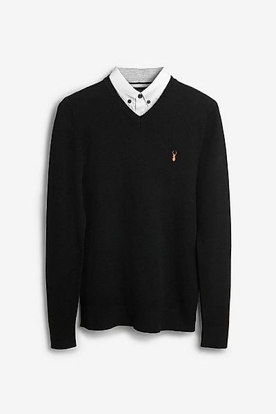 Next 2-in-1-Pullover Pullover mit Hemdkragen (1-tlg) günstig online kaufen