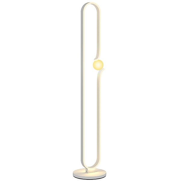 HOMCOM LED Stehleuchte Metall 28L x 28B x 145H cm Weiß günstig online kaufen